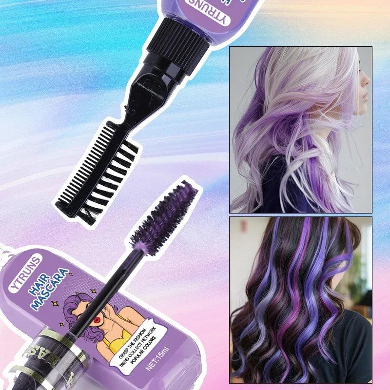 13-Color Temporary Hair Dye | Buildable Smudge-Resistant Paint
