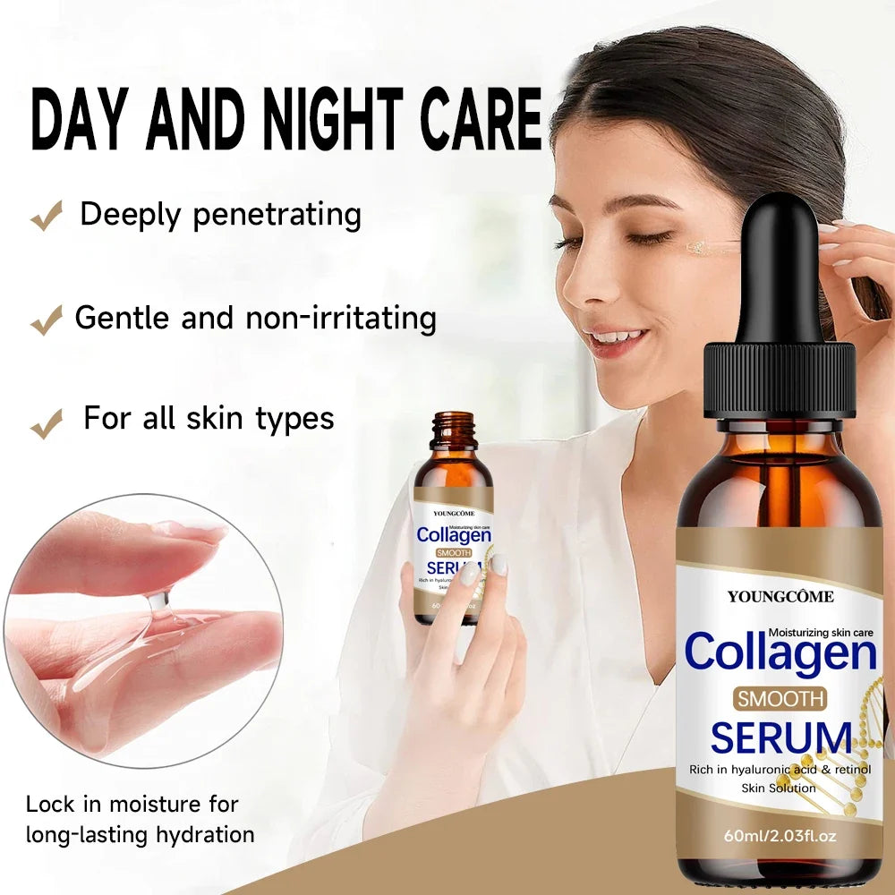 Hyaluronic Acid Retinol Collagen Serum Hydrating Face Care All Skin