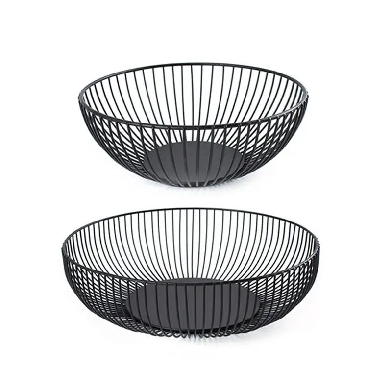 Black Storage Basket Creative European Fruit Snacks Candy Desktop