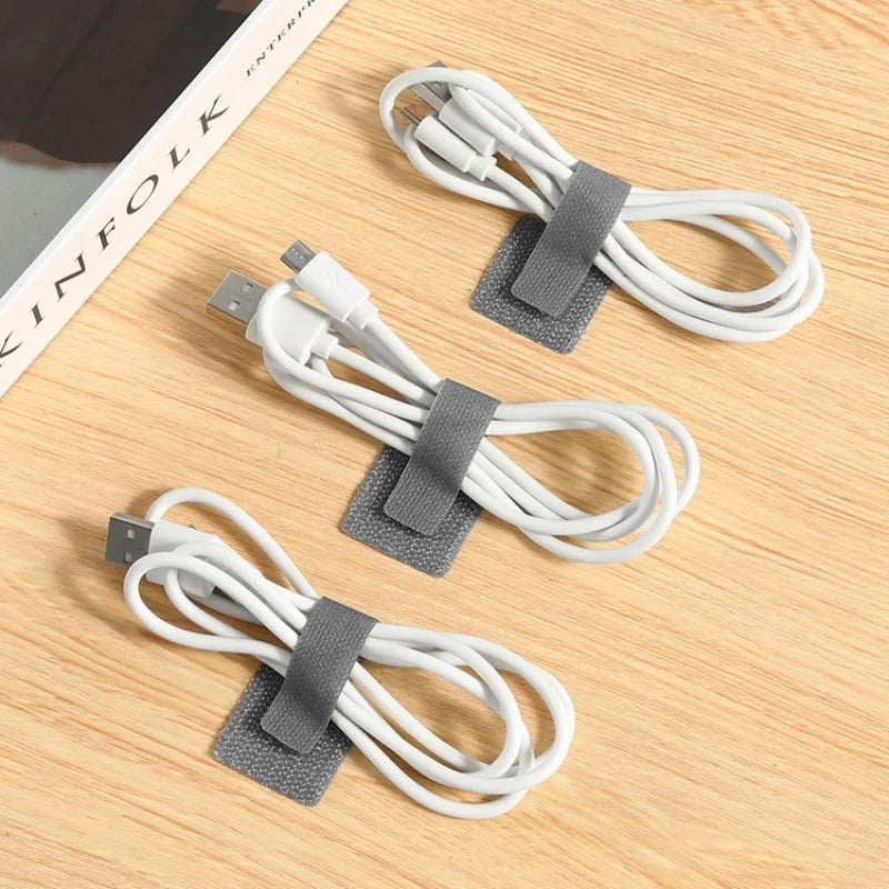 Reusable Self-Adhesive Cable Ties – 10 Pack Cord Organizer