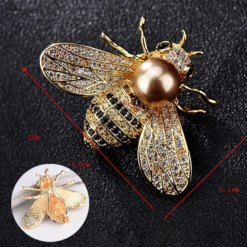 Animal Crystal Rhinestone Brooch – Zinc Alloy Fashion Pin