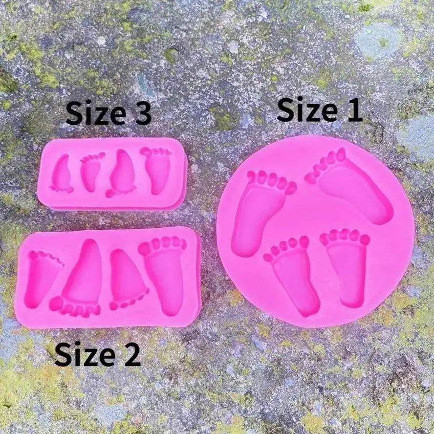 3D Baby Feet Silicone Mold – Fondant Chocolate Cake Baking