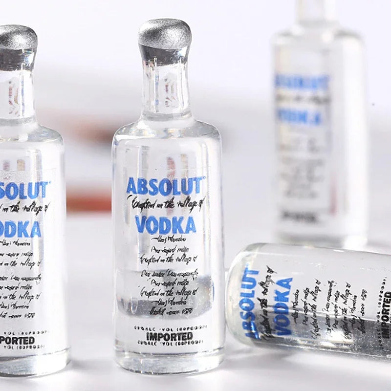 Transparent Diy Resin Kawaii Mini Wine Bottle Craft Miniature