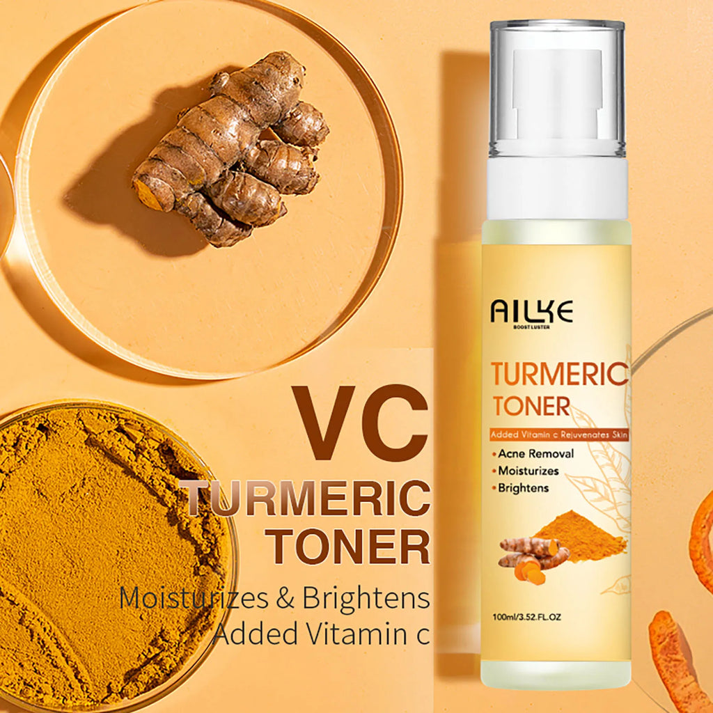 AILKE Organic Turmeric 5-in-1 Skin Care Set | Brighten & Clarify