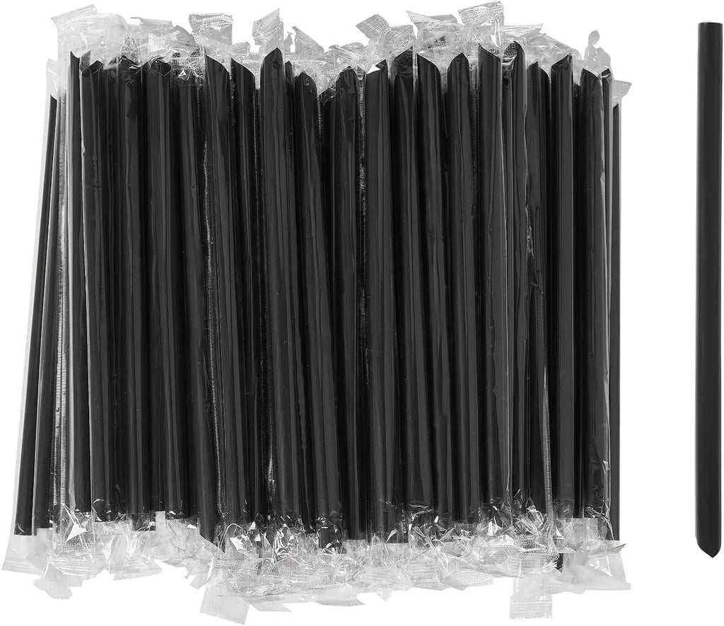 Disposable Plastic Boba Straws Extra Wide Diameter Individually