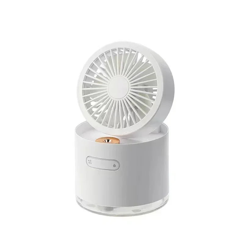 URGGU Mini USB Desktop Fan with Humidifier – Portable Folding