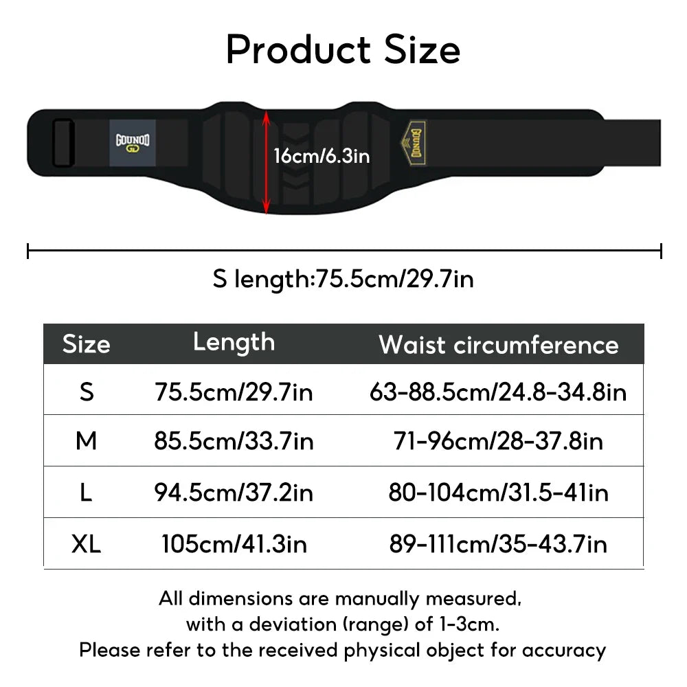 EVA Lumbar Support Belt – Weightlifting & Powerlifting Gym Belt