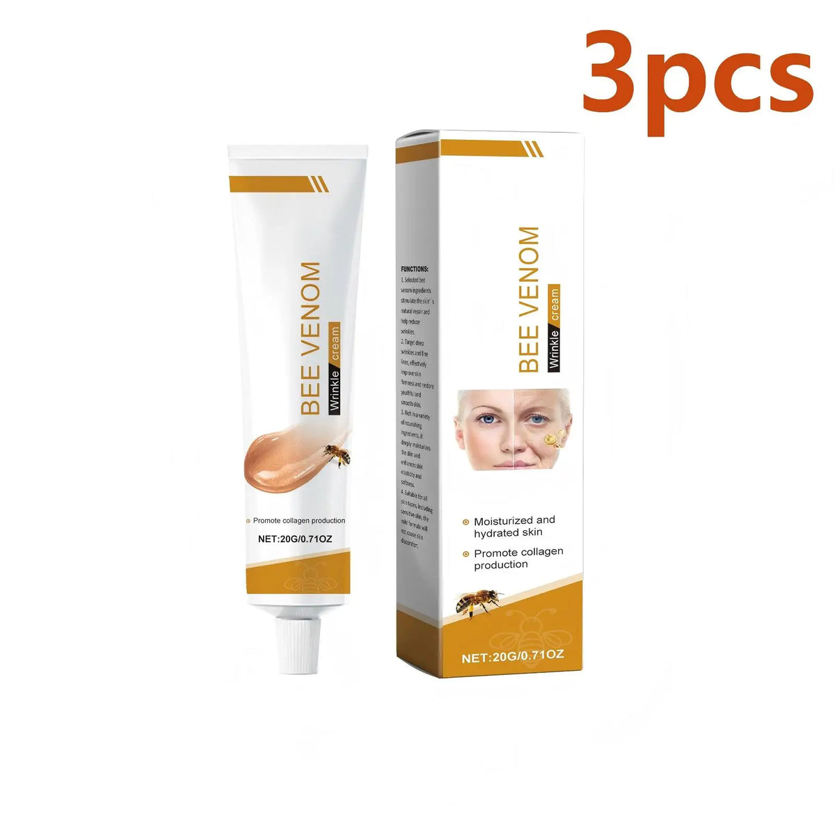 Bee Venom Firming Face Cream – Anti-Aging Collagen Lift 20g