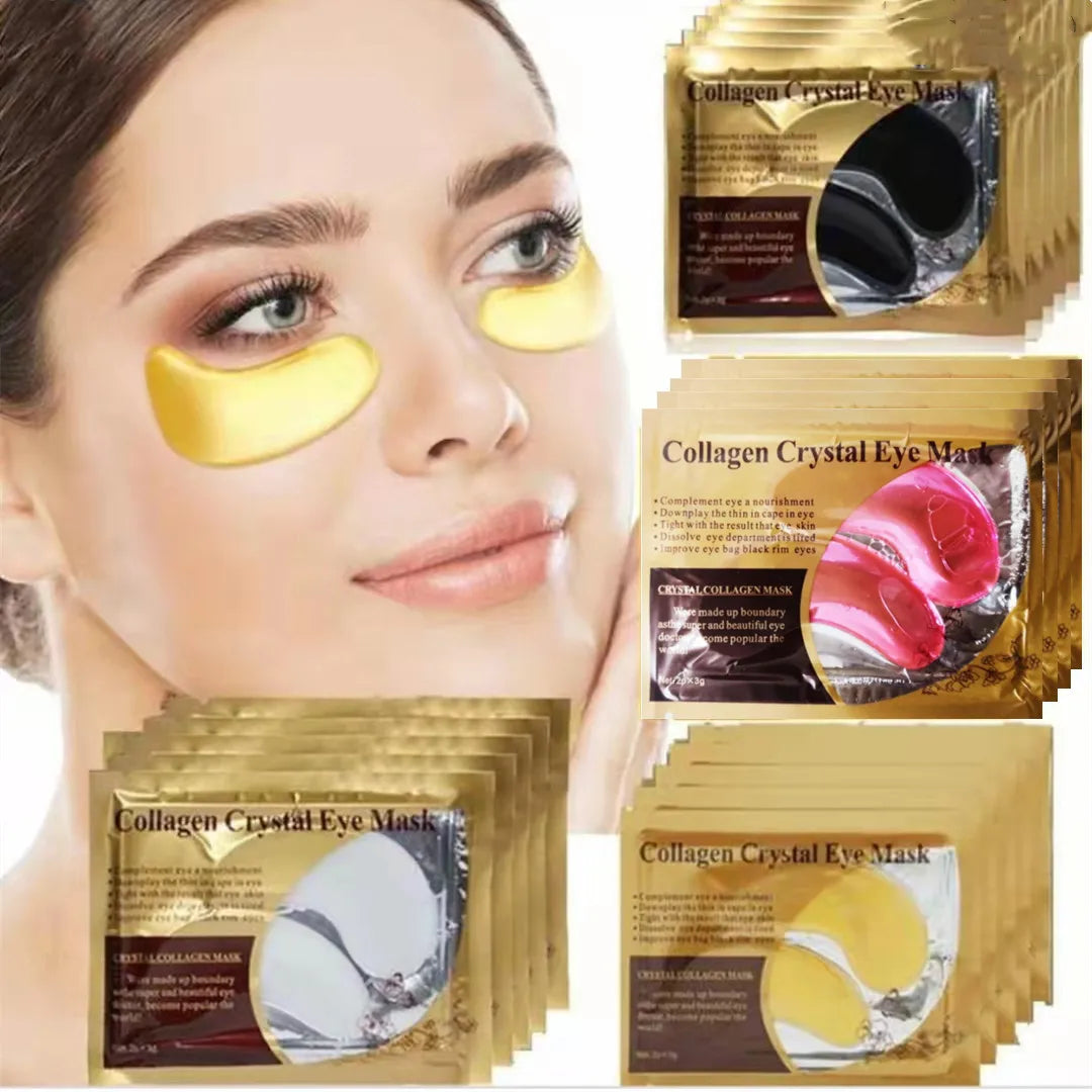 SADOER Gold Collagen Eye Patches – 10 Pairs | Firming & Hydrating