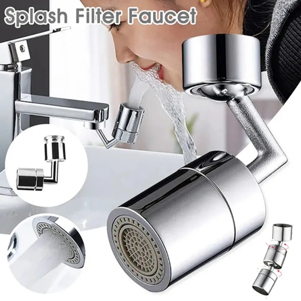 720° Rotatable Faucet Sprayer Head – Splash Filter Tap Nozzle