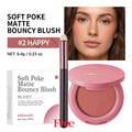 Lakerain Soft Mousse Blush & Brush – Velvety Matte Finish