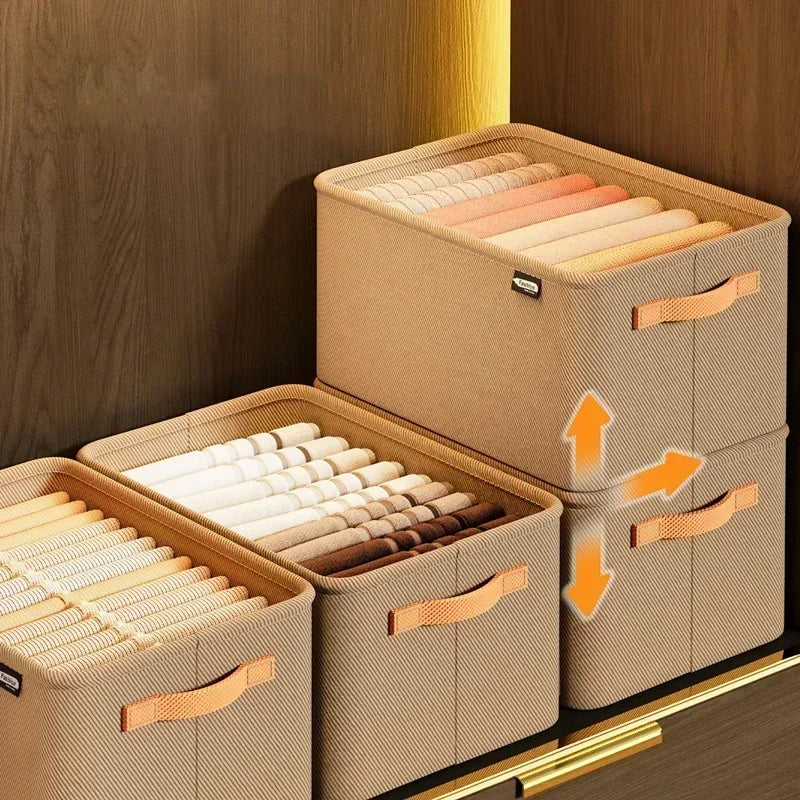 Foldable Clothes Storage Box – Wardrobe & Drawer Organizer