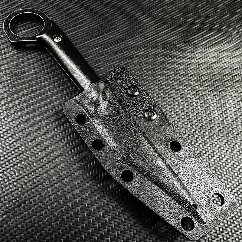 YRIDEFE EDC Fixed Blade Straight Knife with Sheath
