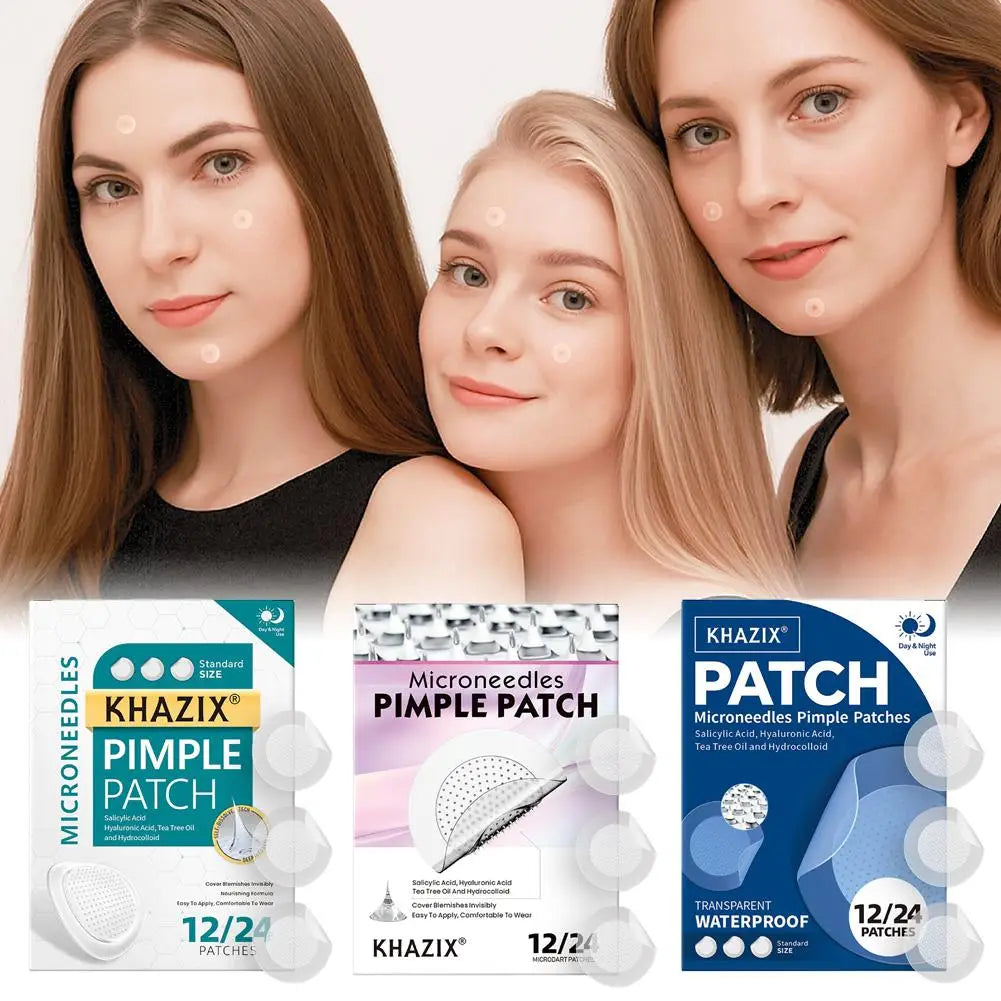 Micro Needle Hydrocolloid Acne Patches – 12 or 24pc
