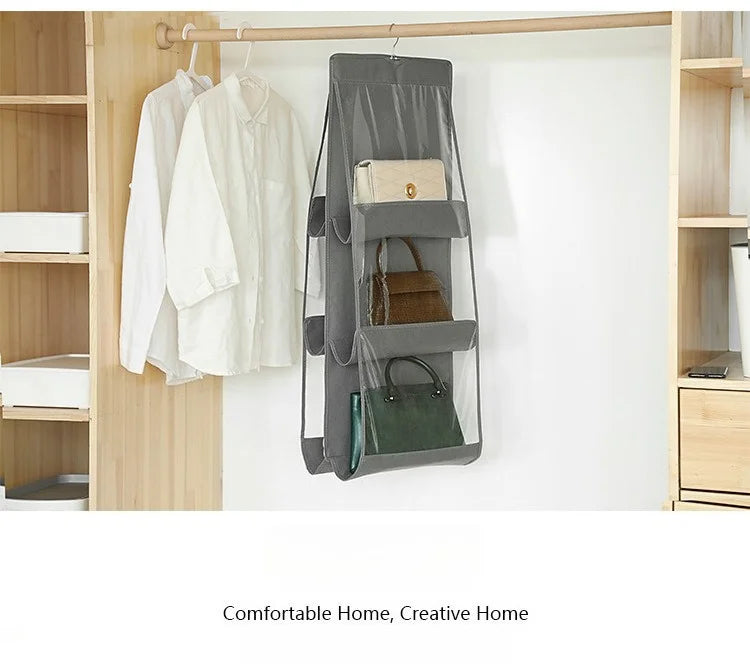 Double-Sided Hanging Wardrobe Bag Organizer | Multi-Layer