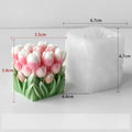 3D Tulip Flower Silicone Mold Bouquet Candle DIY Aromatherapy Soap