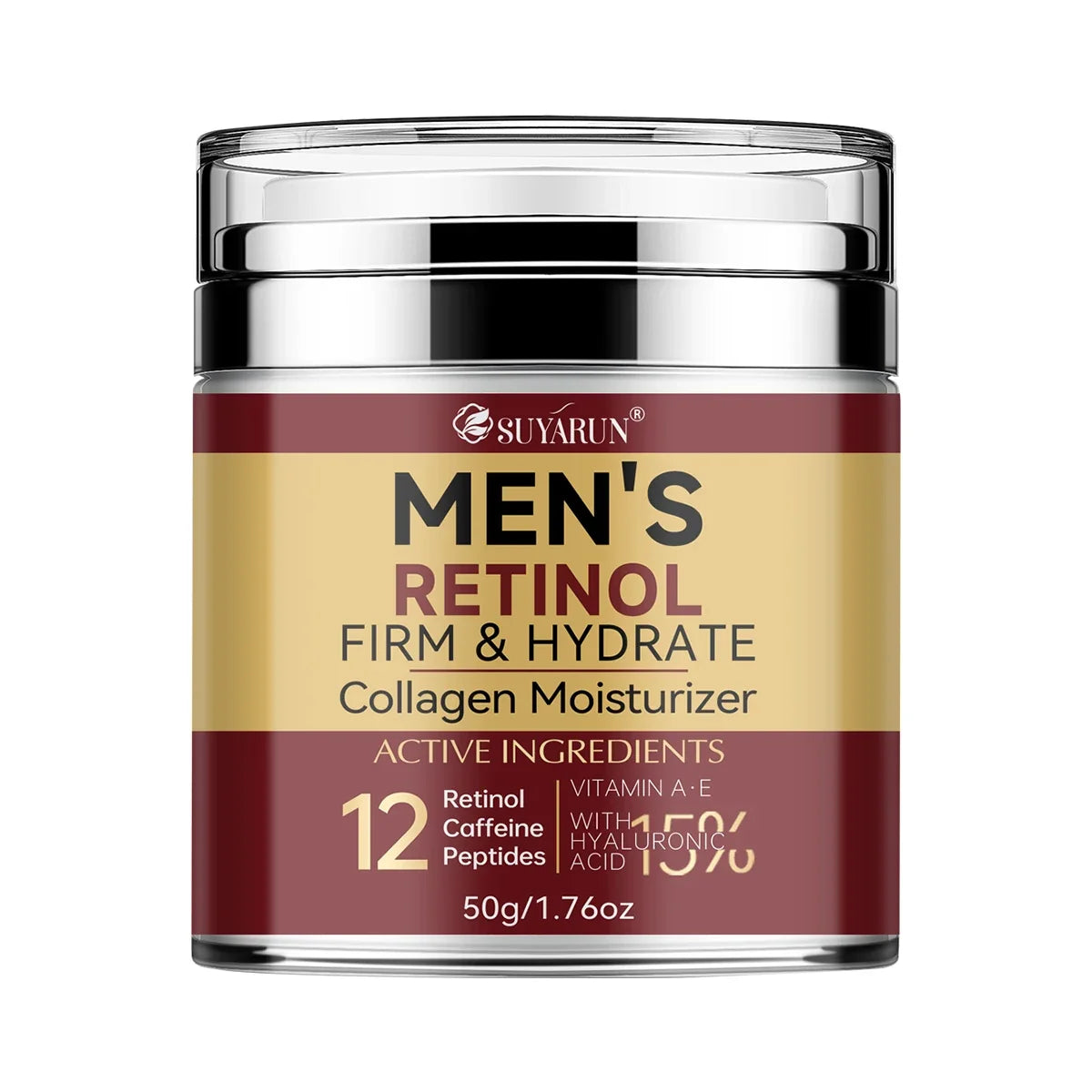 SUYARUN Collagen Retinol Men's Face Cream – Firming Moisturizer