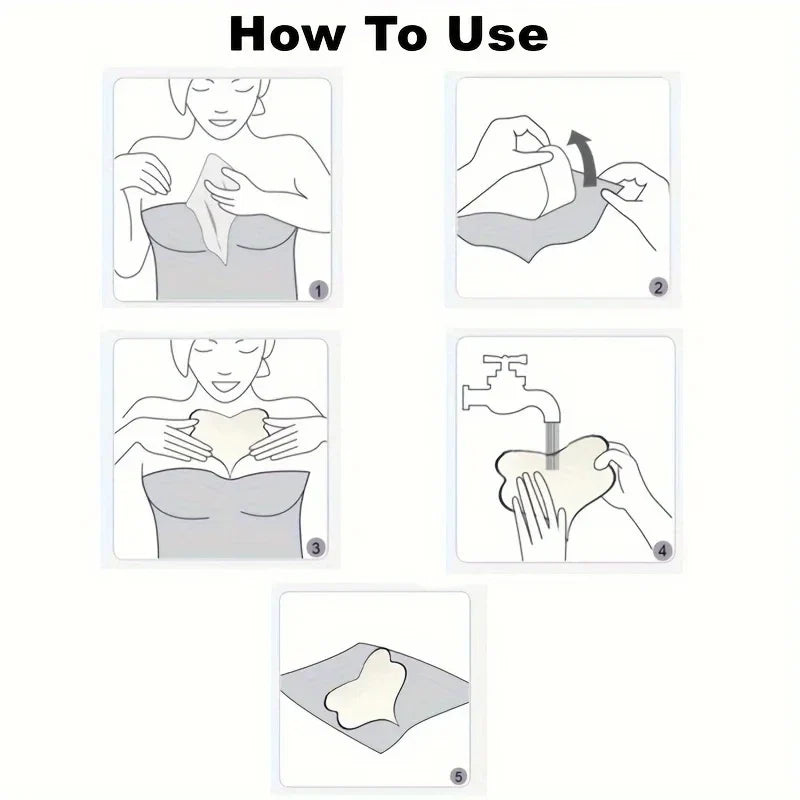 Silicone Chest Wrinkle Patches – Reusable Overnight Skincare