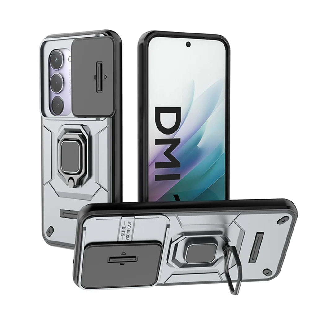 Xiaomi Redmi 15 4G Case | Slide Camera & Magnetic Ring Armor
