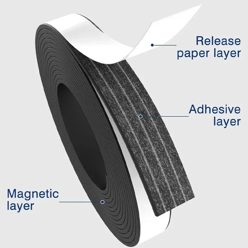 Self-Adhesive Flexible Magnetic Tape Strip – 1M Rubber Magnet