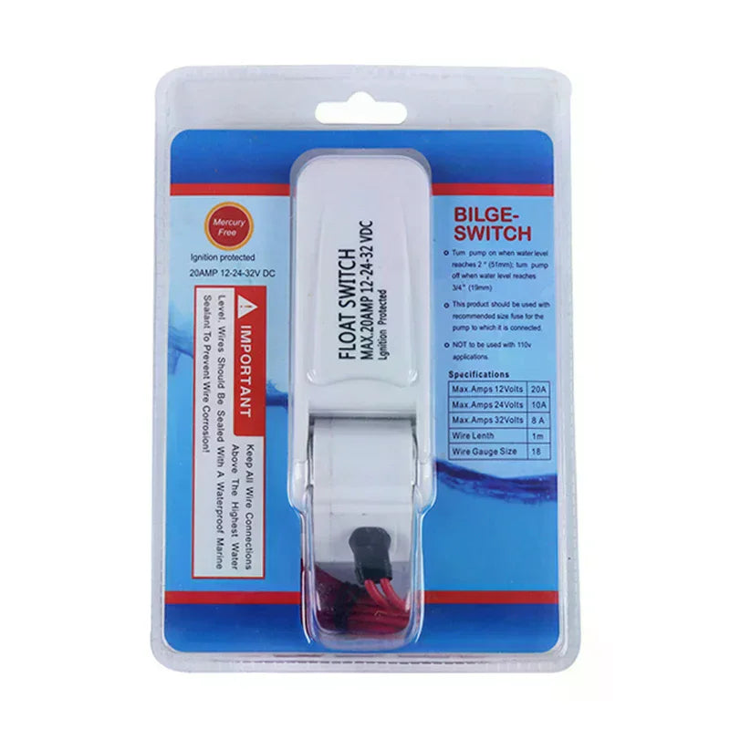 12V 1100GPH Automatic Bilge Pump Boat Submersible Marine Float Switch