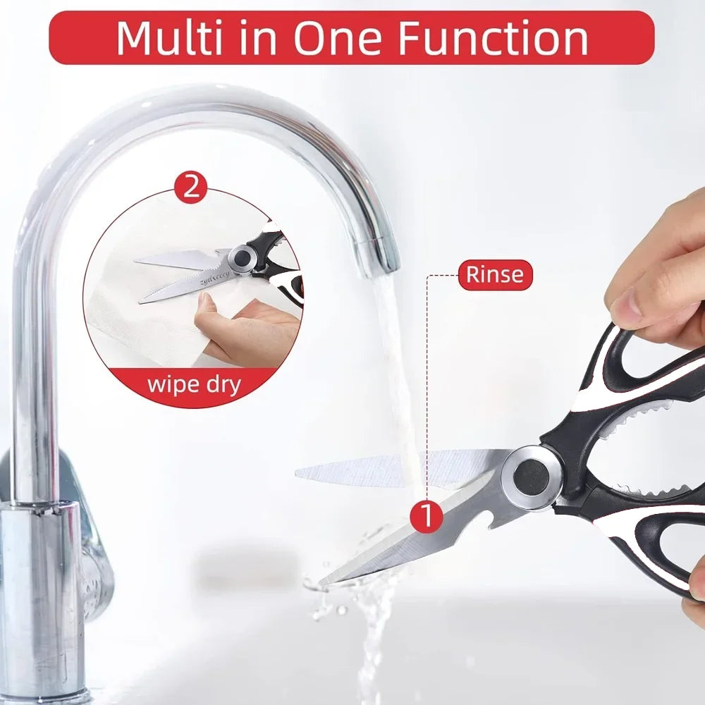 Professional Stainless Steel Kitchen Scissors | Multi-Function