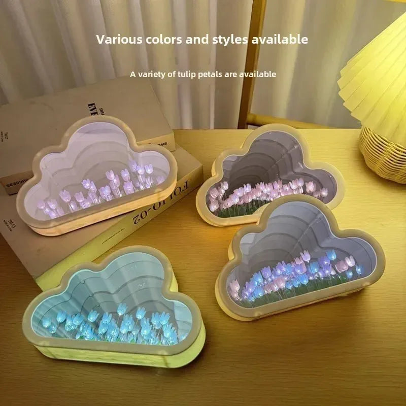 Cloud Tulip DIY Nightlight Kit – Romantic Mirror Atmosphere Lamp