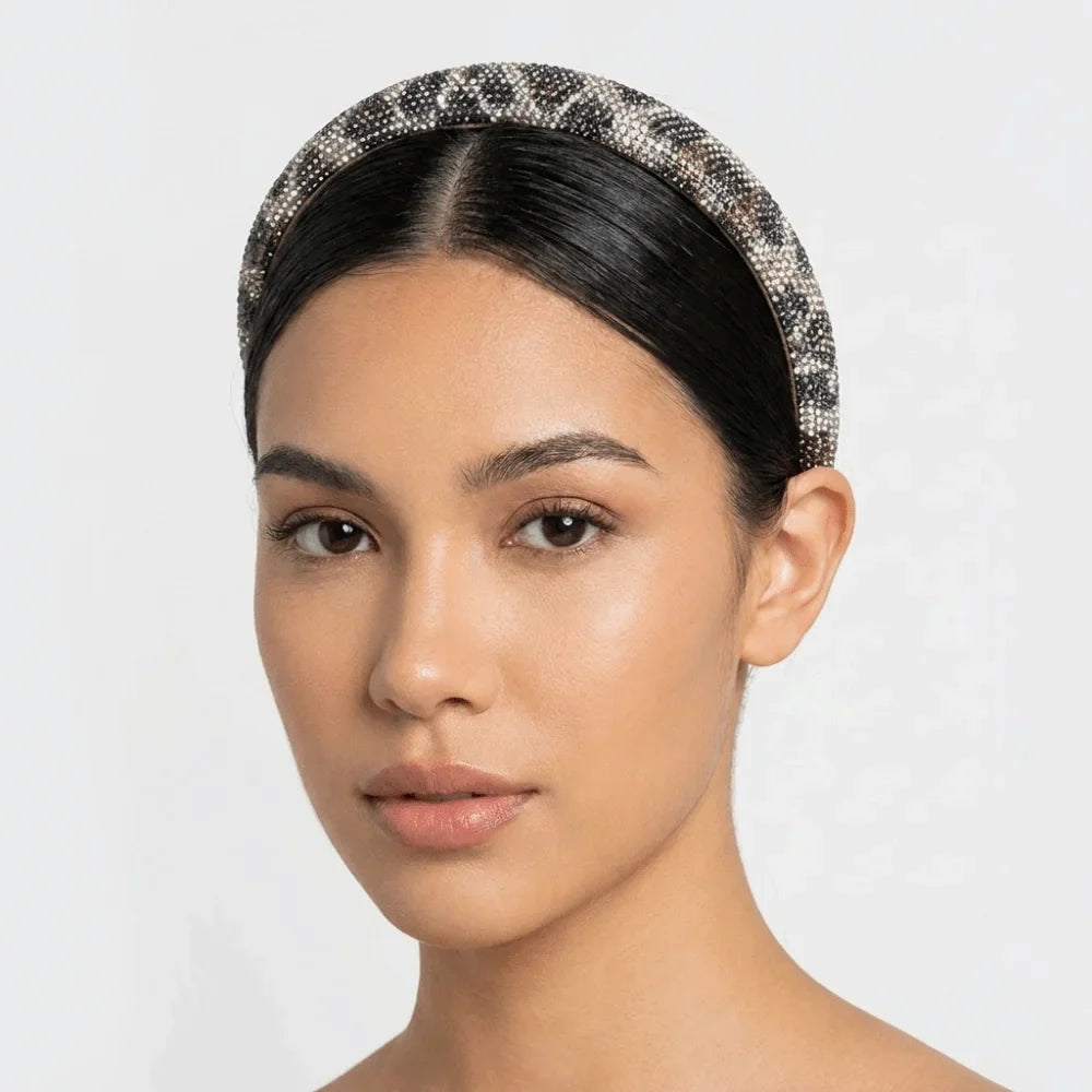 Sparkly Rhinestone Headband – Baroque Wide Hairband for Women