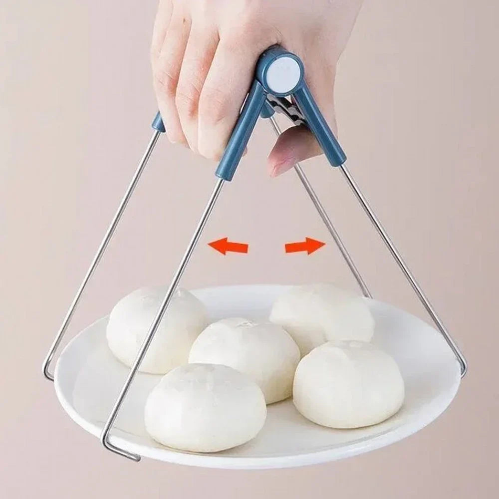 Stainless Steel Anti-Scald Pot Clip & Bowl Lifter Tongs