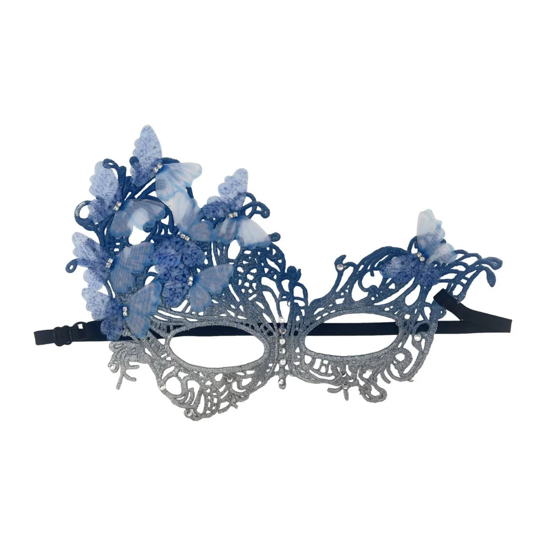 Gradient Butterfly Masquerade Mask Sexy Lace Half Face Luxury