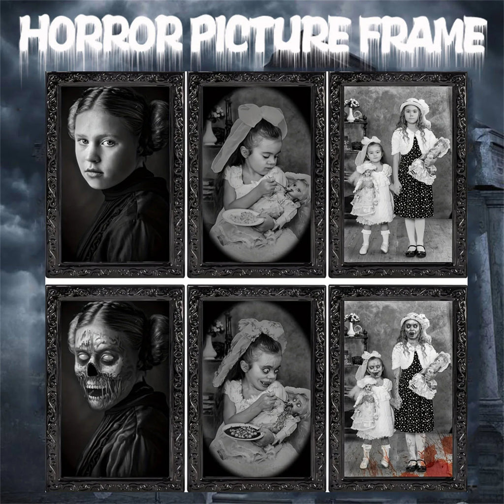 Halloween 3D Changing Face Portrait | Gothic Horror Wall Decor
