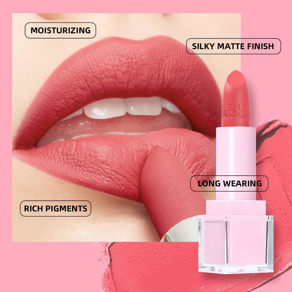 USHAS Matte Lipstick – Velvet Red Long-Lasting Lip Glaze