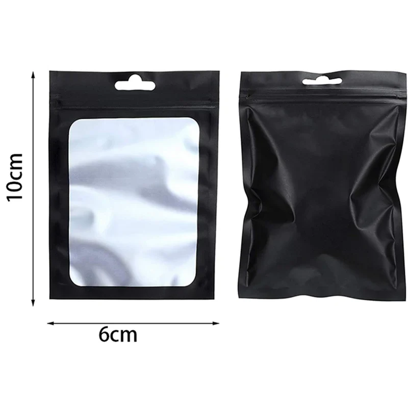A36T-600 Resealable Food Storage Bags Clear Window Coffee Beans