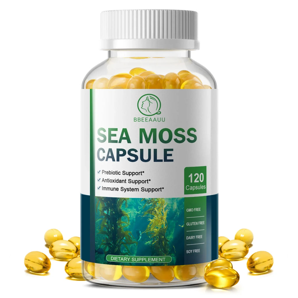 Beworths Sea Moss Capsules – Immune & Thyroid Support 120ct