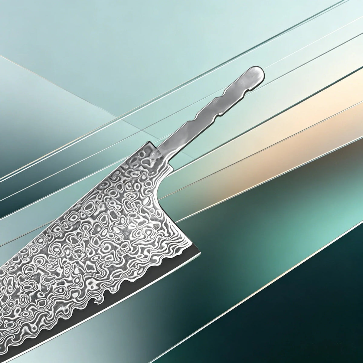 Damascus Steel Blade Blank – Forged Ultra-Sharp Knife Maker DIY