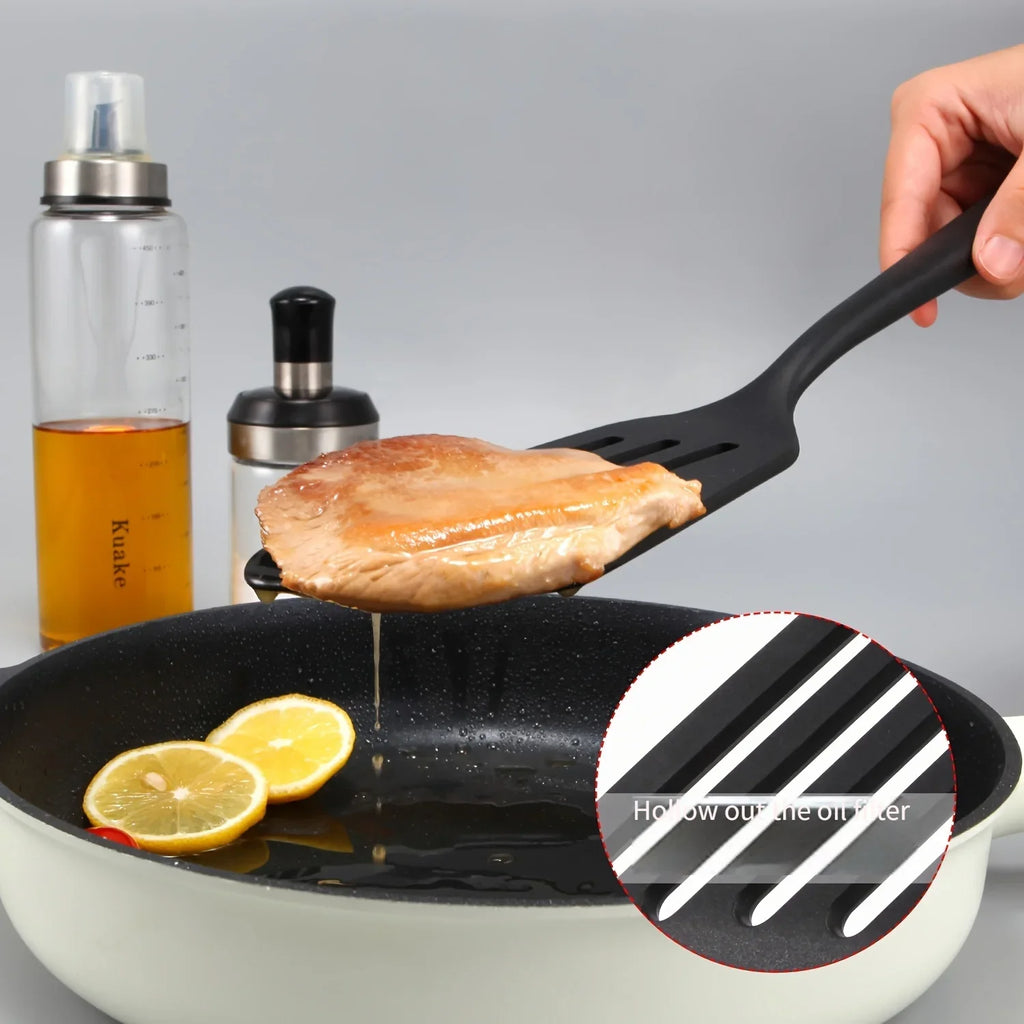 Silicone Stainless Steel Cooking Spatula – Frying & Pancake