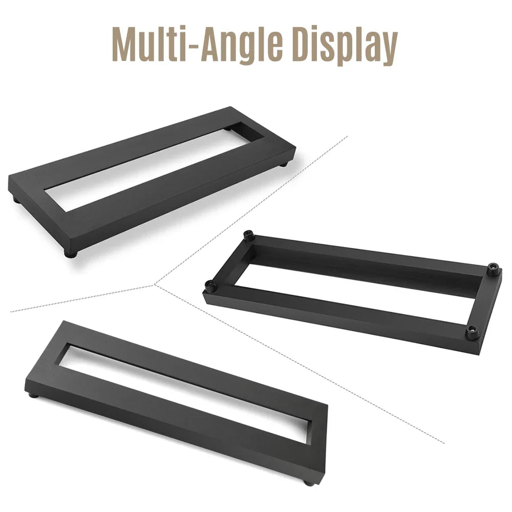 ammoon Aluminum Guitar Pedalboard 15×4.9" + Carrying Bag