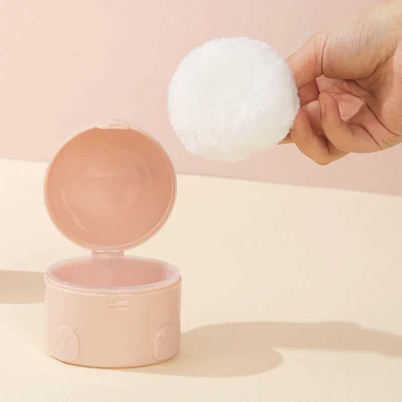Bear Shape Powder Puff Box – Empty Container with Sifter