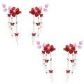 Butterfly Crystal Tassel Hair Clips 2 Pairs – Alloy Barrettes