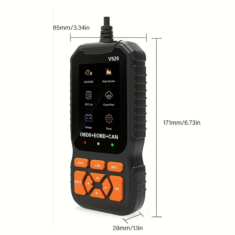 V520 OBD2 Diagnostic Scan Tool | Code Reader & Battery Tester