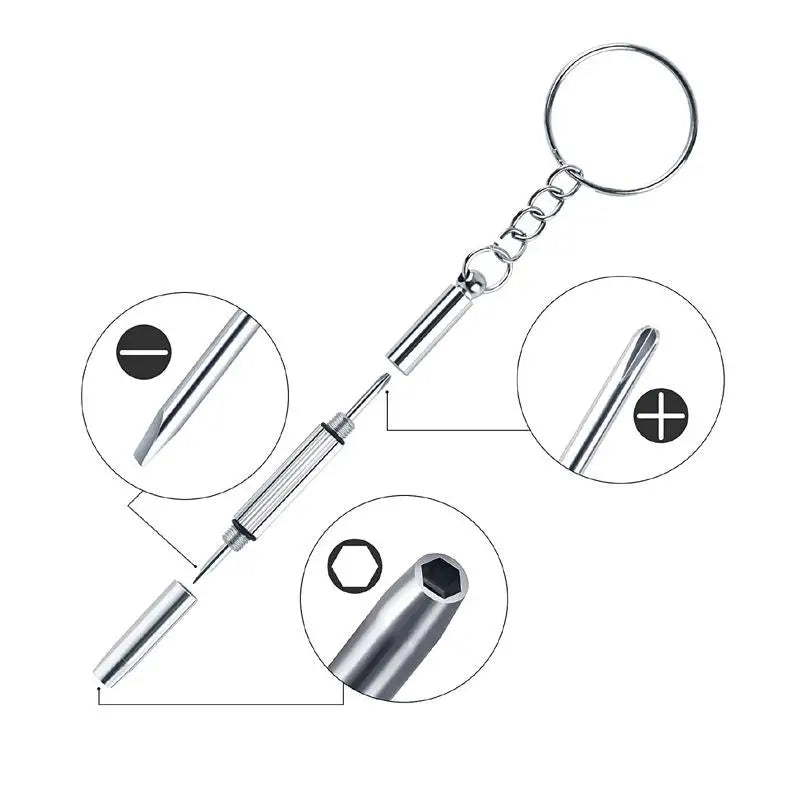 500-Piece Eyeglass Repair Kit – Screws, Nose Pads & Screwdriver