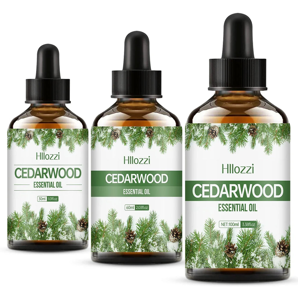 Hllozzi Cedarwood Essential Oil – Pure Aromatherapy Diffuser Oil
