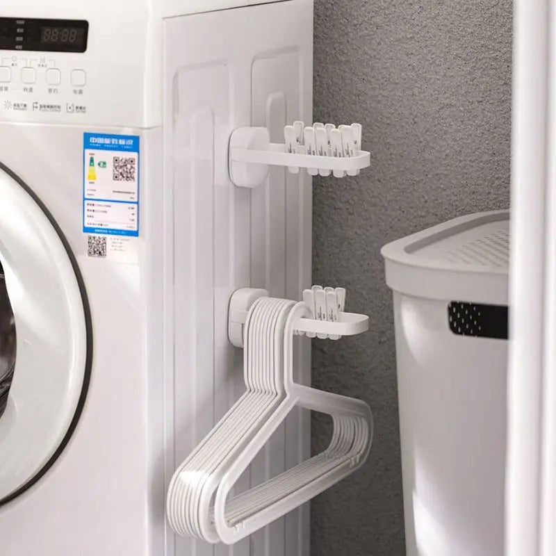 Hanger Storage Rack Adjustable Finishing No Punching Wall-mounted