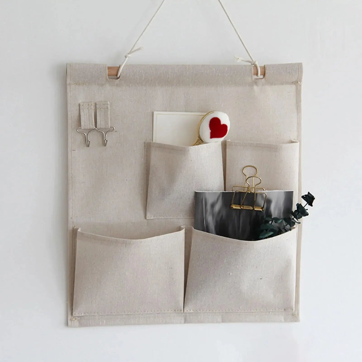 Cotton Wall Hanging Storage Bag Organizer – 4 or 7 Pockets