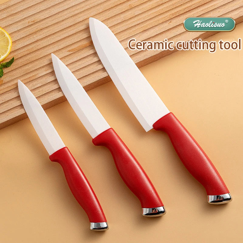 Professional Ceramic Fruit Knife Set with Sleeve – 1 or 3 Piece