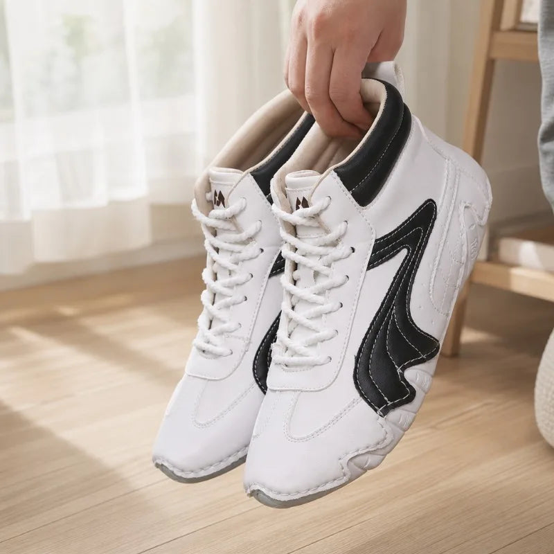 Unisex High Top Wide Fit Walking Shoes | Anti-Slip Outsole