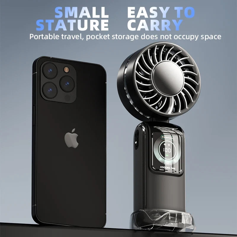 3600mAh Portable Neck Fan – Semiconductor Cooling, Foldable
