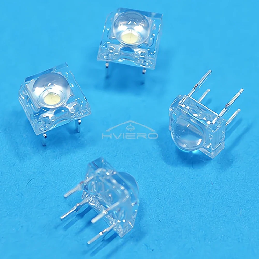 100pcs 5mm F5 LED Bulbs – Red Green Blue White Yellow DIY