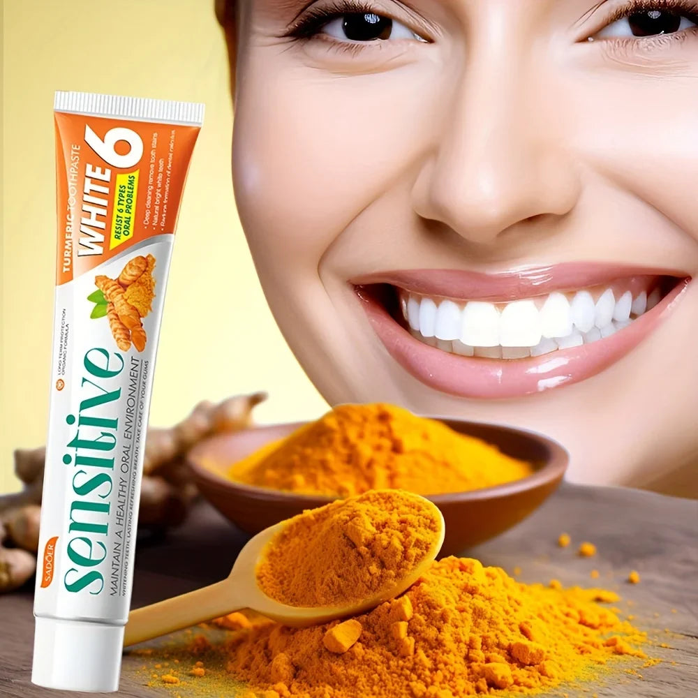 Turmeric Whitening Toothpaste – Deep Clean & Fresh Breath 100g