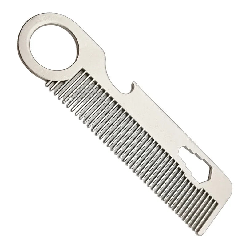 Stainless Steel Mini Beard Comb – Portable Pocket Styling Comb